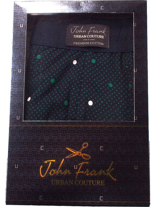 John Frank Spotted Men's Boxer Blue with Patterns