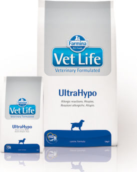 Farmina Vet Life UltraHypo 12kg Dry Food Gluten-Free for Adult Dogs with Fish