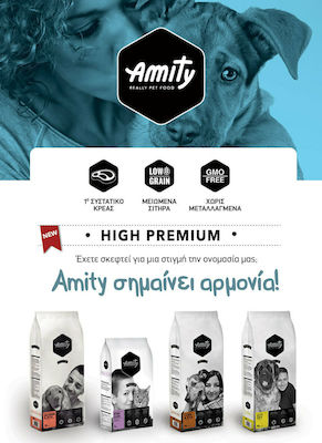 Amity Premium Medium/Large Adult 15kg Ξηρά Τροφή Σκύλων Μεσαίων & Μεγαλόσωμων Φυλών με Λίγα Σιτηρά με Πουλερικά, Ρύζι και Χοιρινό