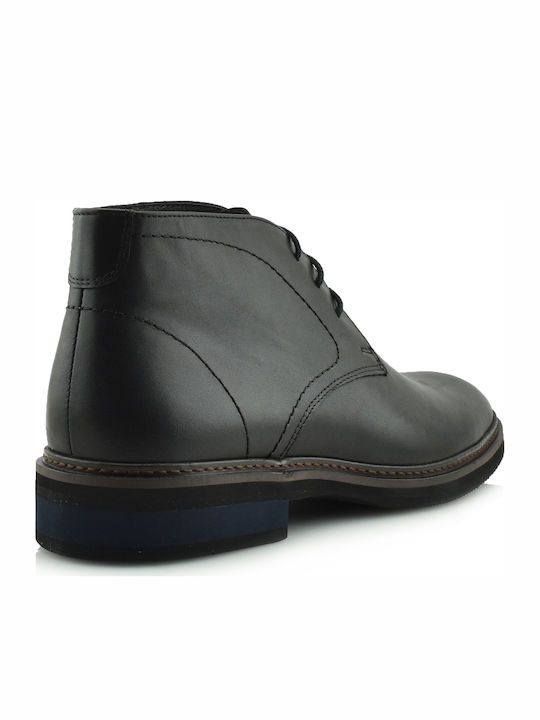 Leather Black Men's Boots