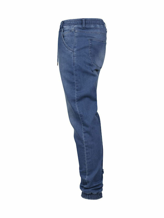 Pantaloni Jeans pentru Bărbați cu Croială Regular Albastru spălat
