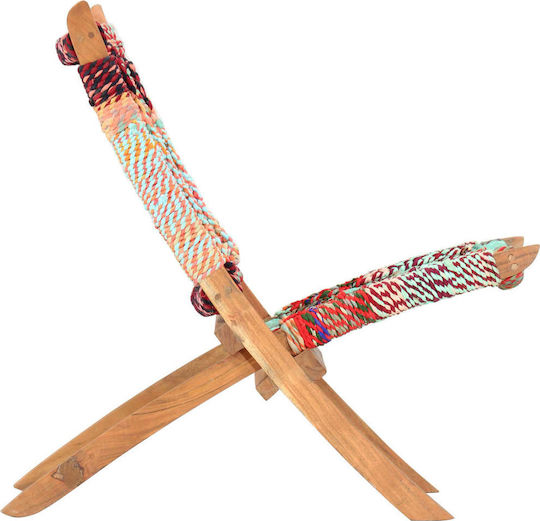 Outdoor-Sessel Hölzernes Mehrfarbig 59x72x79εκ.