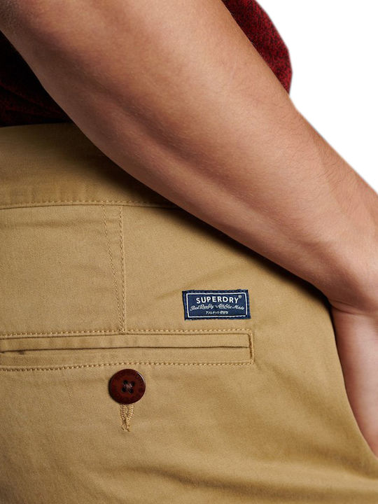Trousers Chino Elastic in Slim Fit Sand