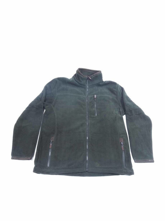 Toxotis Active Wear Κυνηγετική Ζακέτα Fleece Χακί