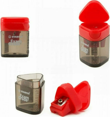 Stabilo Exam Plastic Pencil Sharpener Barrel Red