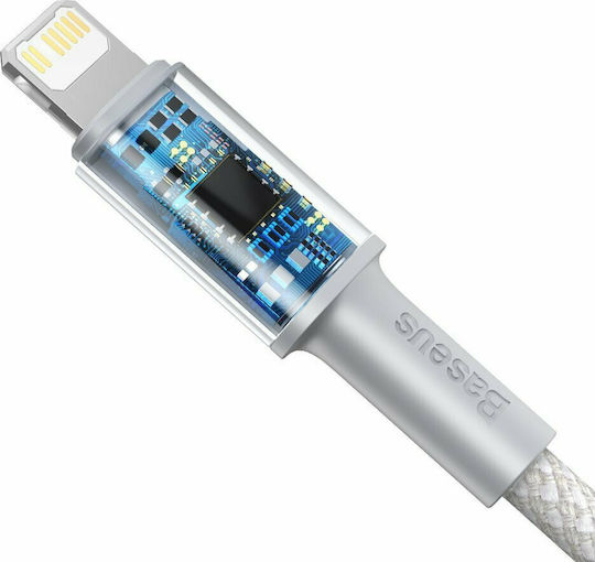 Baseus High Density Braided USB-C to Lightning Cable 20W Λευκό 1m (CATLGD-02)