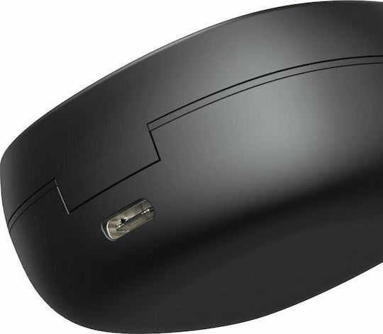 Baseus WM01 Plus In-Ear Bluetooth-Freisprecheinrichtung Kopfhörer mit Schweißresistenz und Ladeetui Schwarz