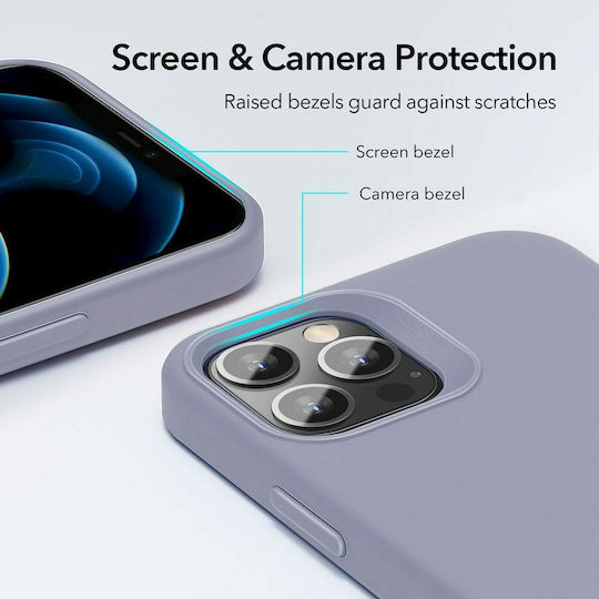 ESR Cloud Back Cover Silicone Purple (iPhone 12 / 12 Pro)