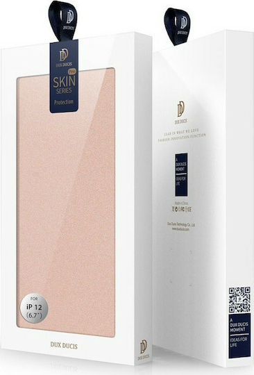 Dux Ducis Skin Pro Book Synthetic Leather Rose Gold (iPhone 12 Pro Max)