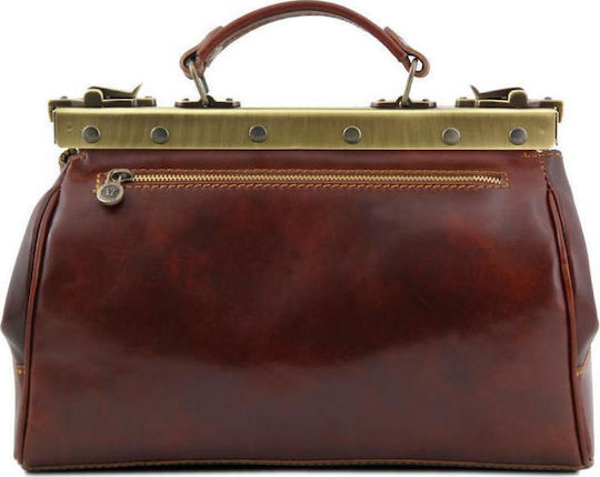 Tuscany Leather Δερμάτινη Ιατρική Τσάντα Mona Lisa σε Καφέ Χρώμα Brown