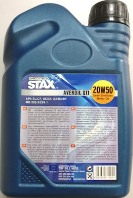 Stax Averoil Gti Semi-Synthetic Car Lubricant 20W-50 1lt