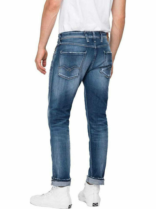 Replay Herren Jeanshose in Slim Fit Blau