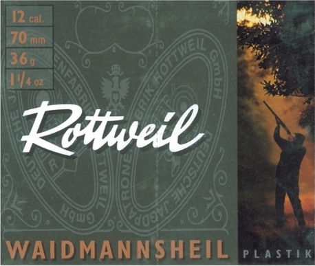 Rottweil Φυσίγγια Waidmannsheil 36gr 10τμχ
