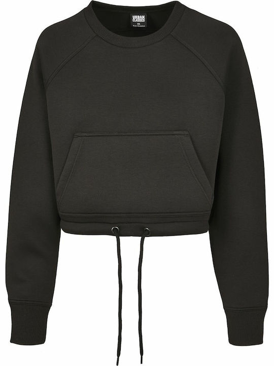 Cropped Women's Sweatshirt Black