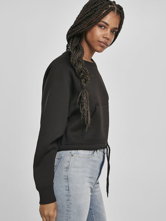 Cropped Women's Sweatshirt Black