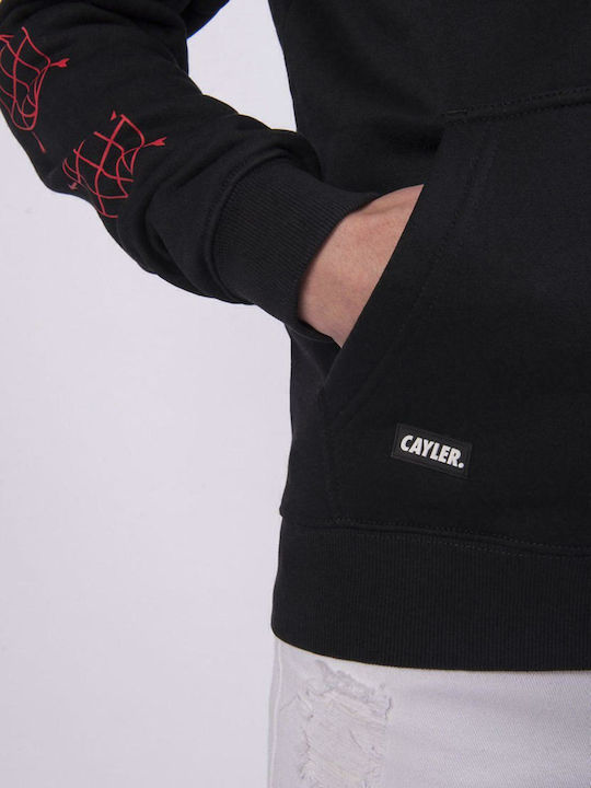 Rule The World Sweatshirt mit Kapuze Schwarz