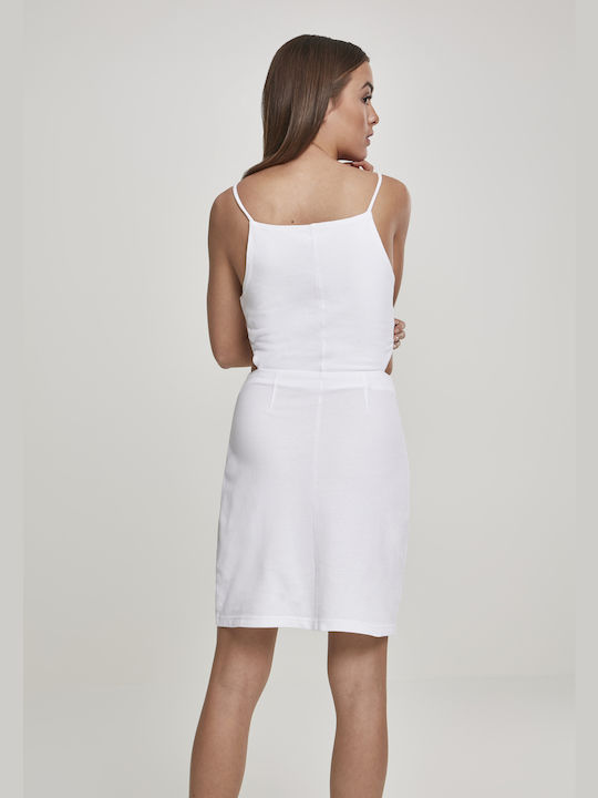 Urban Classics Midi Kleid Weiß