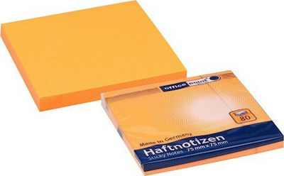 Office Point Post-it Notes Pad Cube 80 Sheets Orange 7.5x7.5cm