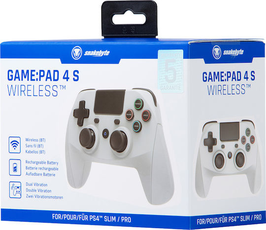 Snakebyte Game:pad 4 S Wireless για PS4 Γκρι