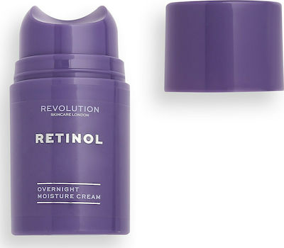 Revolution Beauty Skincare Αnti-aging , Blemishes & Moisturizing Night Cream Suitable for All Skin Types with Retinol 50ml