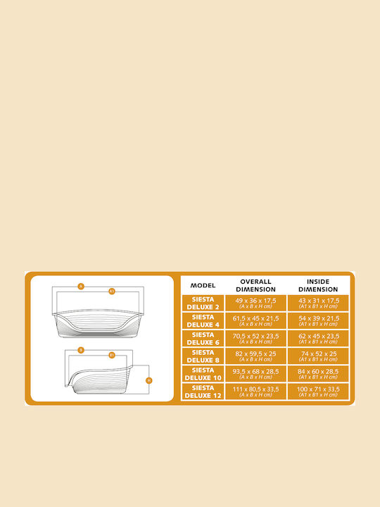 Ferplast Siesta Deluxe Καναπές Σκύλου Μαύρος 70.5x52εκ. Ferplast Siesta Deluxe Καναπές Σκύλου Μαύρος 70.5x52εκ.