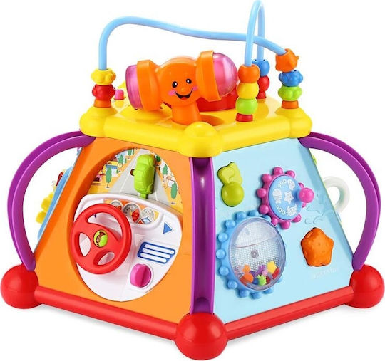 Hola Toys Hammer Toy Baby Cube Play Center Toy with Light and Sounds for 12++ Months