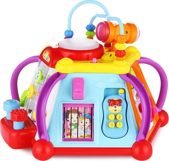 Hola Toys Hammer Toy Baby Cube Play Center Toy with Light and Sounds for 12++ Months