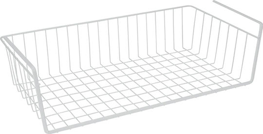 Metaltex Κρεμαστό Ράφι Babatex Μεταλλικό 50x26x14εκ. Λευκό