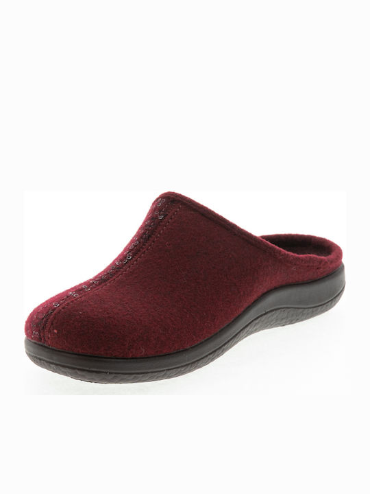 Rohde Women's Slipper In Burgundy Colour