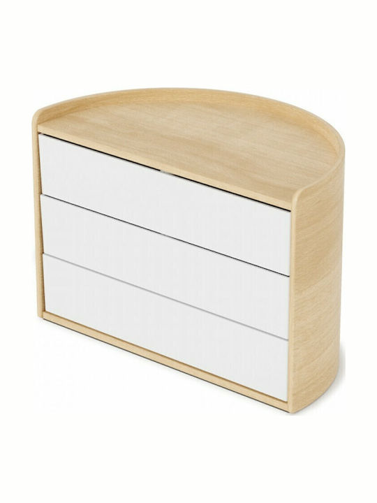 Umbra Moona Κουτί Κοσμημάτων Ξύλινο Λευκό 25.4x14.6x17.8cm Umbra Moona Κουτί Κοσμημάτων Ξύλινο Λευκό 25.4x14.6x17.8cm