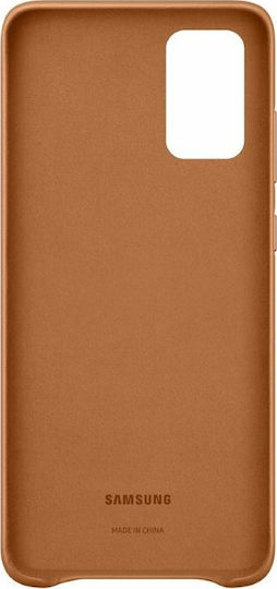 Samsung Back Cover Δερμάτινο Καφέ (Galaxy S20+)