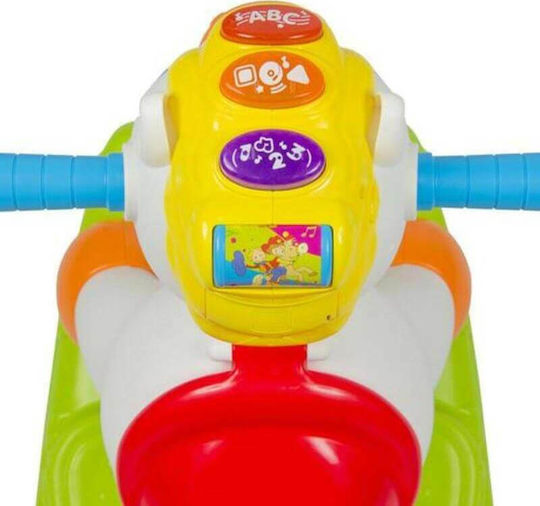 Hola Toys Κουνιστό Παιχνίδι Αλογάκι με Ήχους & Ρόδες Πολύχρωμο