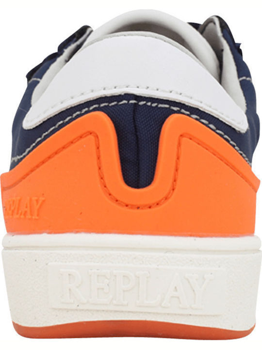 Kids Sneakers with Scratch Navy Blue