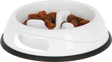 Kerbl Plastic Bowl Food Slow Feeder for Dog 1lt in White Color