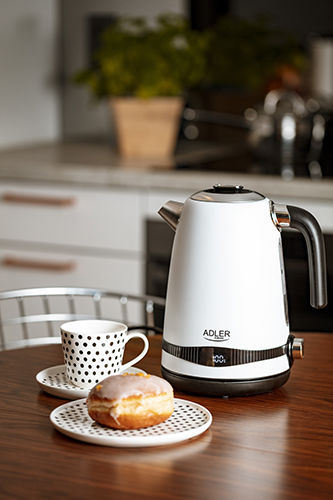 Adler AD 1295W Βραστήρας 1.7lt 2200W Λευκός