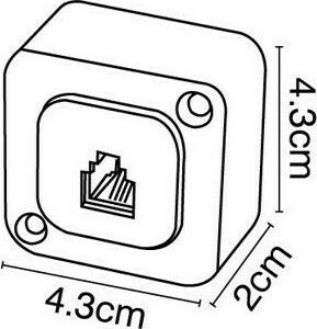 VK Lighting Telephone Socket with Single Frame in White Color
