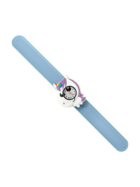 Wacky Watches Παιδικό Αναλογικό Ρολόι Wacky Slap 3D Unicorn Λευκό