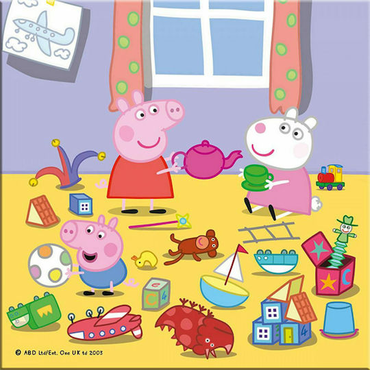 Παιδικό Puzzle Peppa το Γουρουνάκι σε Διακοπές για 5+ Ετών 55pcs Dino