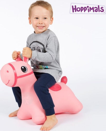 Hoppimals Hopa Hopa Căluț pentru 1+ ani Ani Roz 50cm.