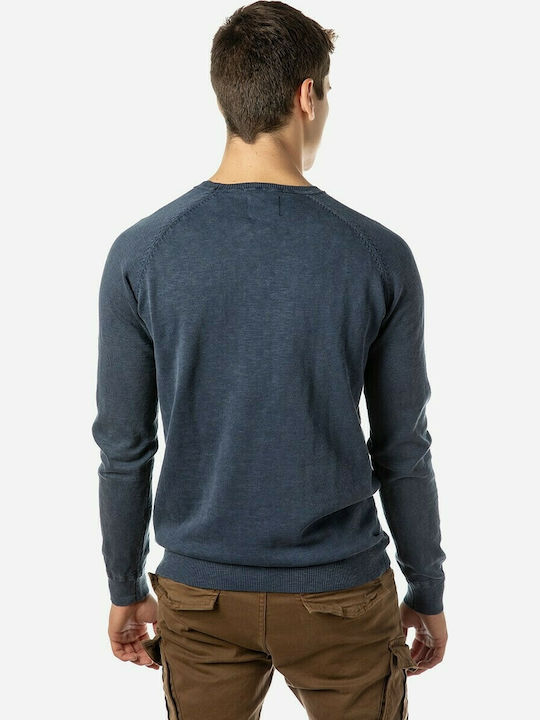 Camaro Men's Long Sleeve Sweater Indigo