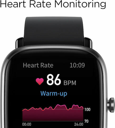 Amazfit GTS 2 Mini Aluminium 40mm Waterproof Smartwatch with Heart Rate Monitor (Midnight Black)