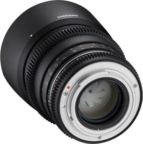 Samyang Voller Rahmen Kameraobjektiv 85mm T1.5 VDSLR MK2 Cine Teleobjektiv für Canon EF Mount Black