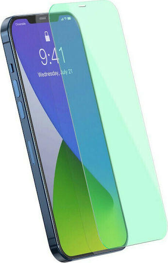 Baseus Anti Blue Light Full Face Tempered Glass 2τμχ (iPhone 12 Pro Max)
