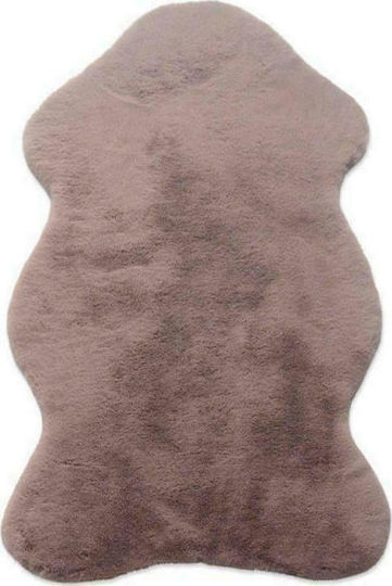 Newplan Puffy Antiderapant Covor Rotund Shaggy Din blană JM7 Roz închis