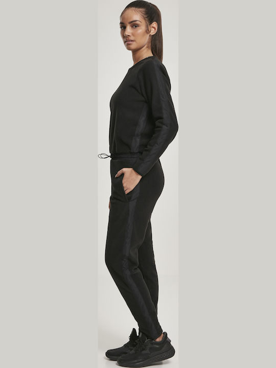 Γυναικεία Μακρυμάνικη Ολόσωμη Φόρμα Μαύρη