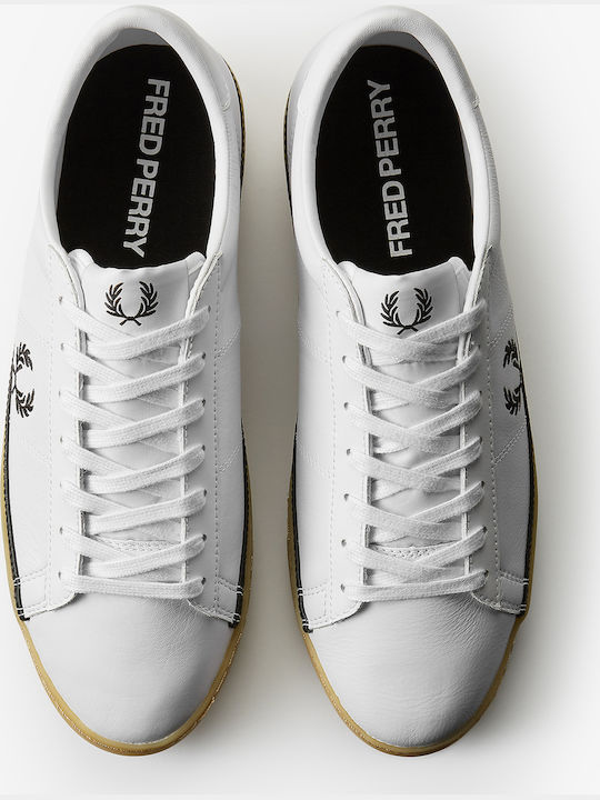 Fred Perry Spencer Leather Мъжки Сникърси Бели