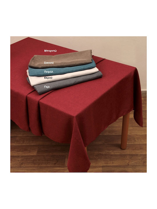 Viopros Tablecloth Easy Half Panama Bordeaux 145x180cm