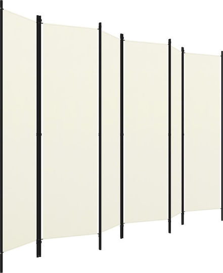 vidaXL Decorativ Paravan Metalic cu 6 Panouri 300x180cm