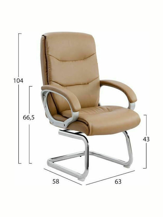 Sessel mit Armlehnen Camel 63x58x104cm 1Stück