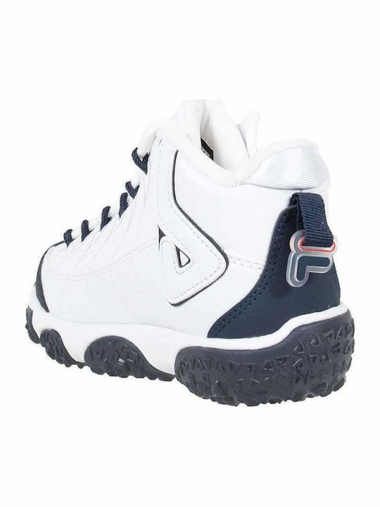 Snake Dancer Kids Sports Shoes Basketball with Laces White